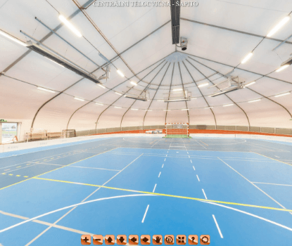 Virtuální prohlídka sportovní haly Šapito